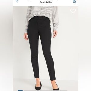 Old navy high waisted pixie skinny pants in black size 14 TALL